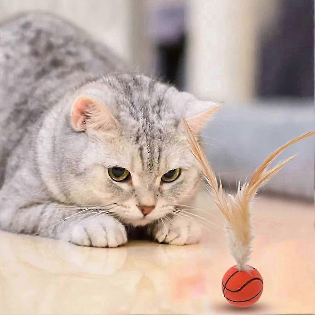Napojoy 3 Pack Fluffy Plush Cat Ball Toys, Interactive Cat Kicker Toys 3 Lifelike Chirping Balls Animal Sounds Fun Kitty Kitten Catnip Toys For Indo