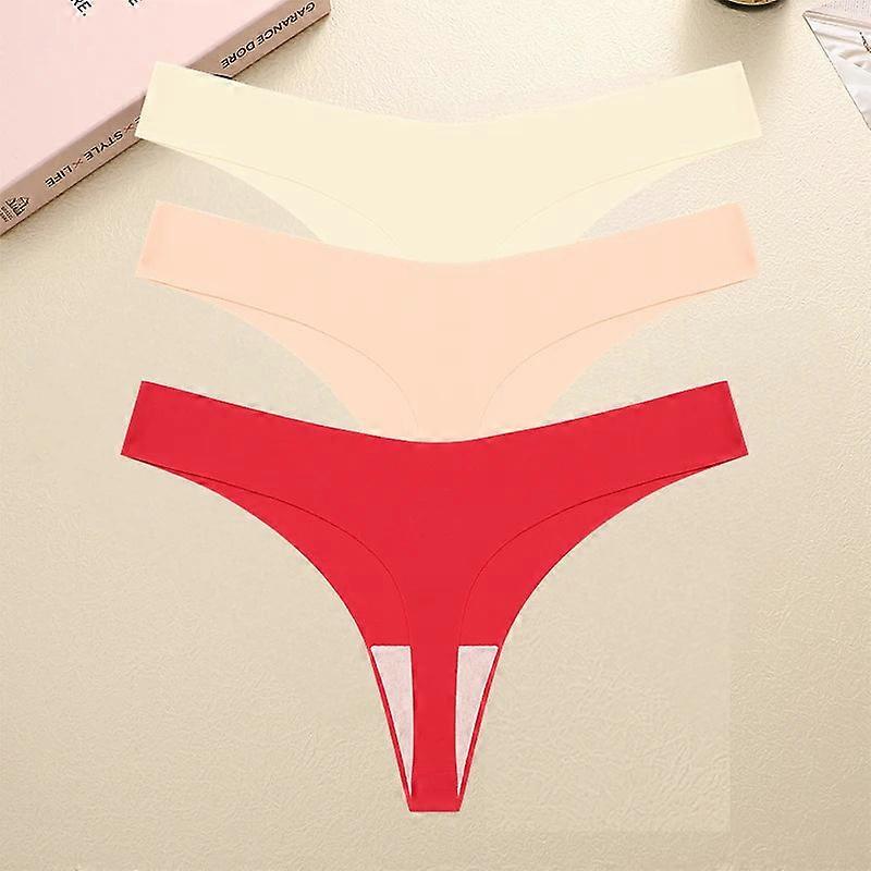 3Pcs Sexy G String Underwear Female T Back Intimates Lingerie