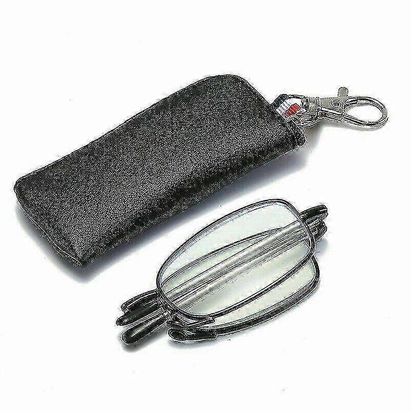 Unisex Glasses Elder Gift Foldable Anti-blue Reading Glasses Telescopic Folding