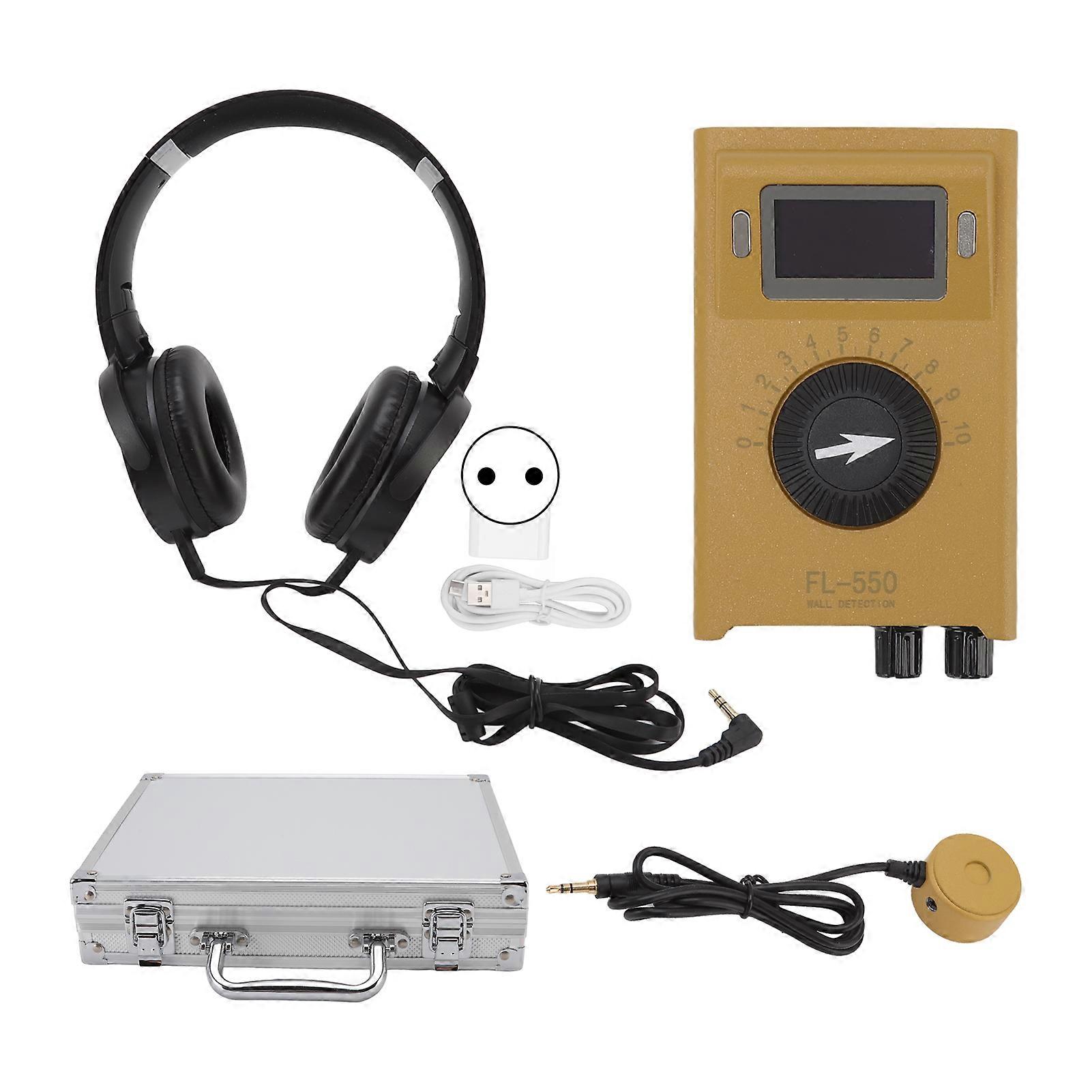 FL 550 Pipe Leak Double Sided Induction Water Pipeline Leakage Detector Support Noise Filtering