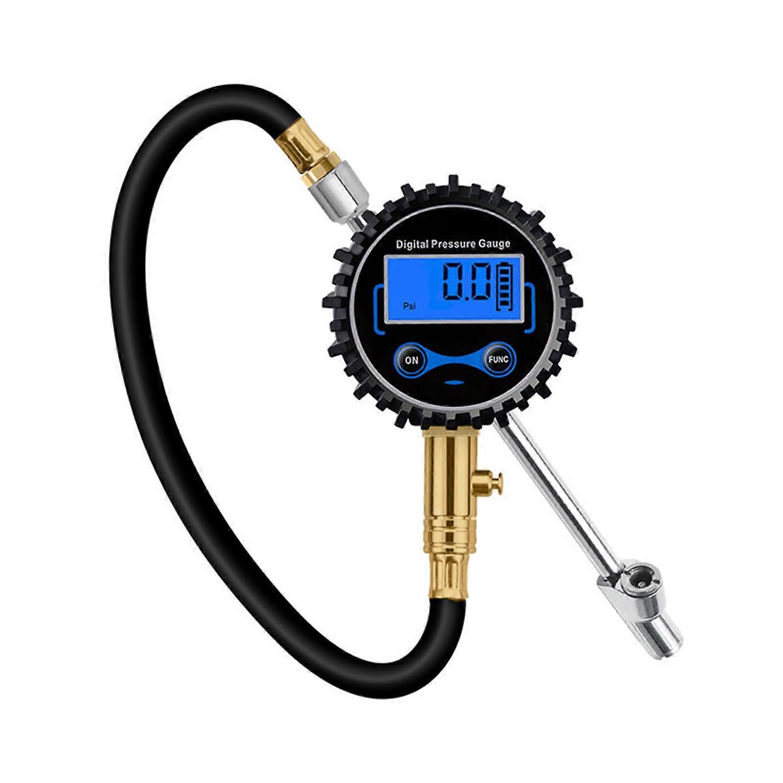 Bil Digital Däck Inflator Tryckmätare 1/4'' FNPT Däckdeflator Mätare Kompressor Tillbehör