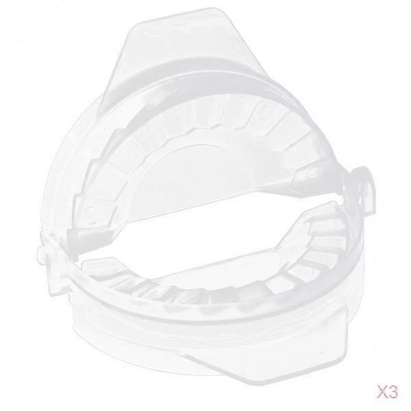 3 Pieces Dumpling Mold Ravioli Press Turnover Empanada Pierogi Maker - Clear