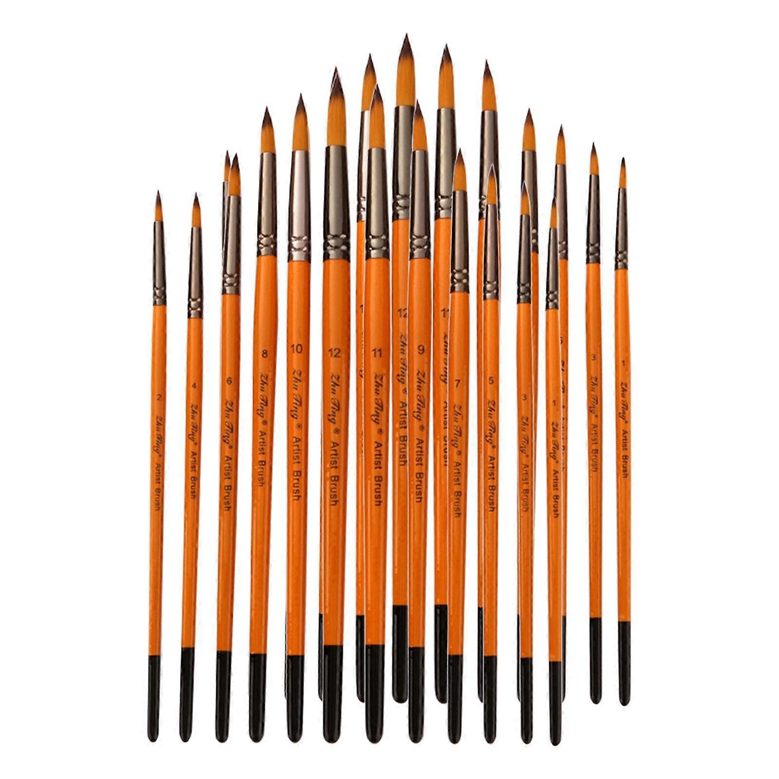 Loviver 水彩画笔套装 24 支 - 圆尖头软尼龙