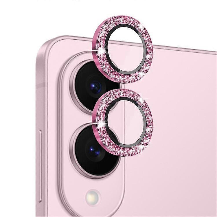 NORTHJO 1 Set Compatible For Samsung Galaxy S25 Edge Camera Lens Film Tempered Glass+Metal Glitter Rear Lens Protector