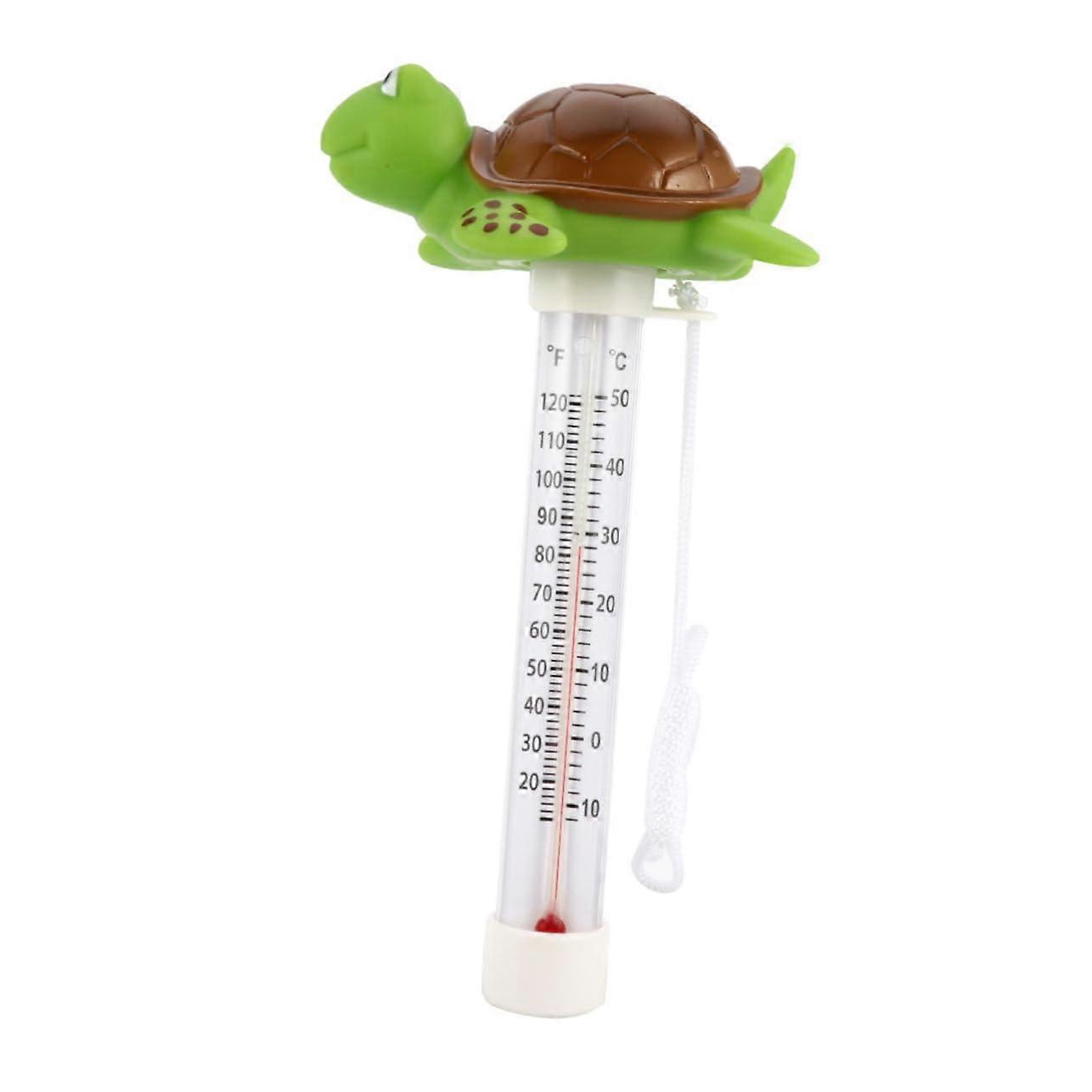 1 piece bath thermometer cartoon turtle waterproof temperature measuring device pool for and bathtub Celsius and Fahrenheit display and design
