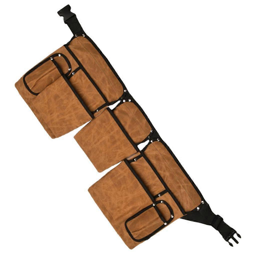 Handyman's Companion Adjustable Canvas Tool Pouch with 19 Organizing Pockets
