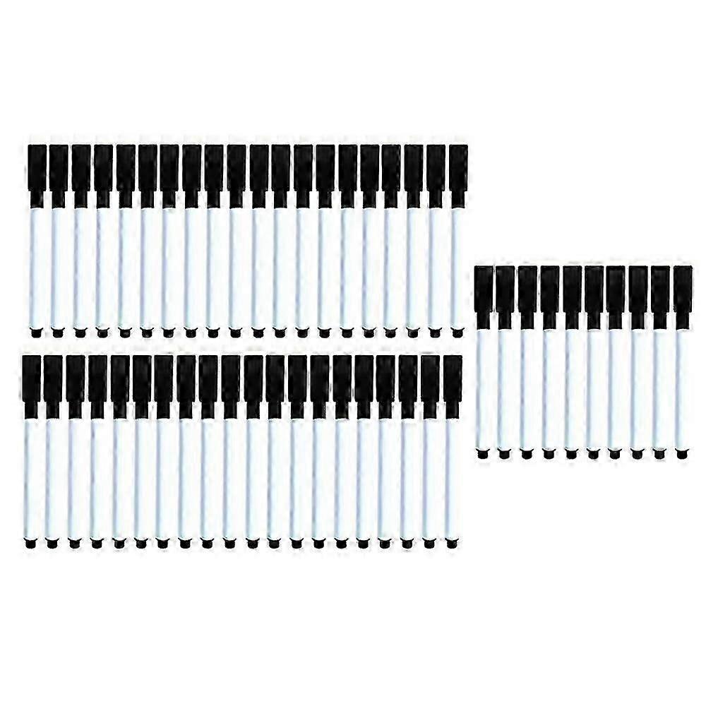 Paquet de 50 marqueurs de tableau blanc effaçables à sec avec capuchons gomme, stylos de tableau magnétiques à base d’eau pour une utilisation dans les écoles de bureau