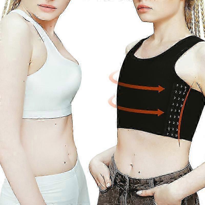 قميص دبابات مثليات Trans Chest Binder للنساء - تنفس ومريح تأثيري الموثق الأعلى