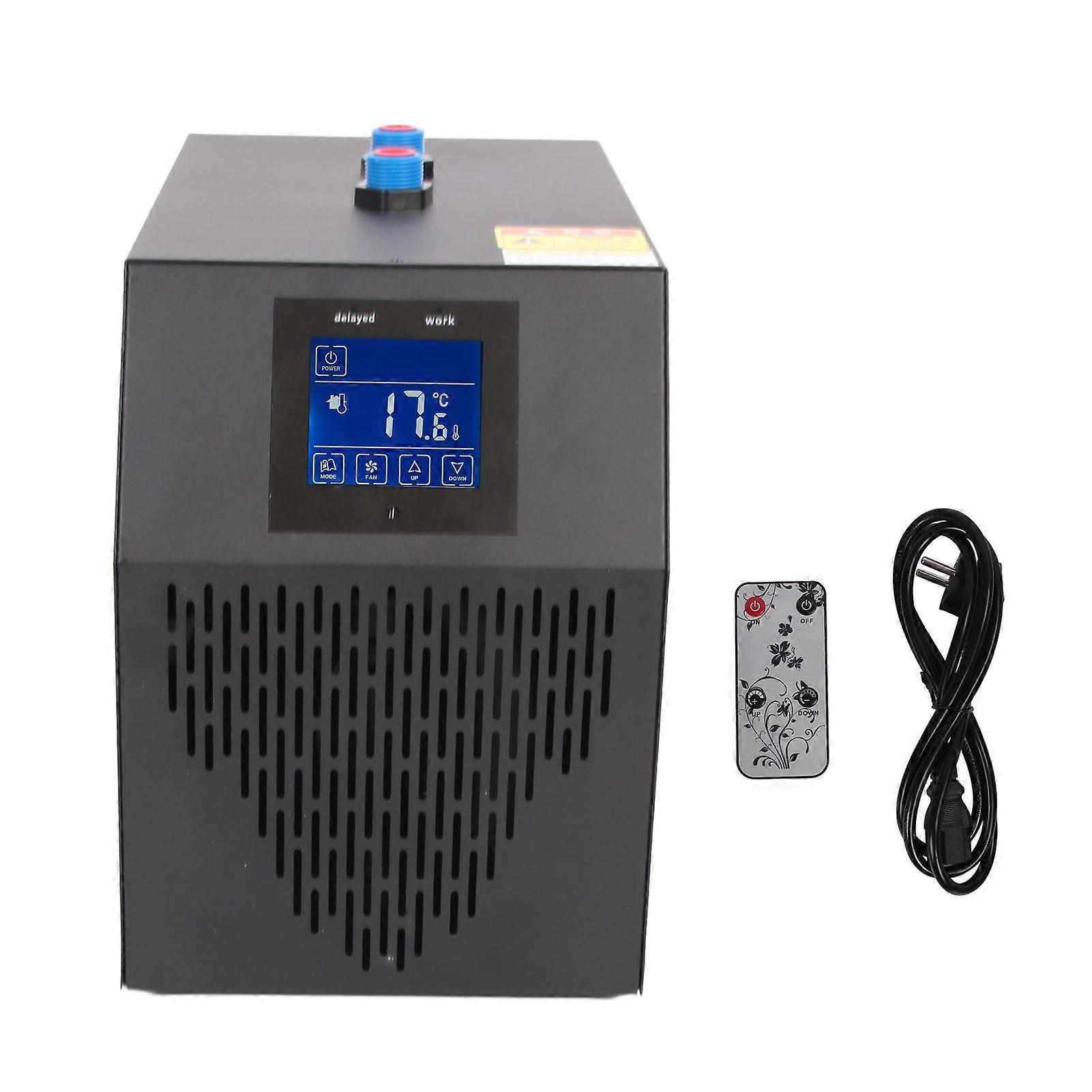 Aquarium Water Chiller Touch Screen Remote Control 42 Gallon 1/10 HP for Hydroponics Farming EU Plug 220V