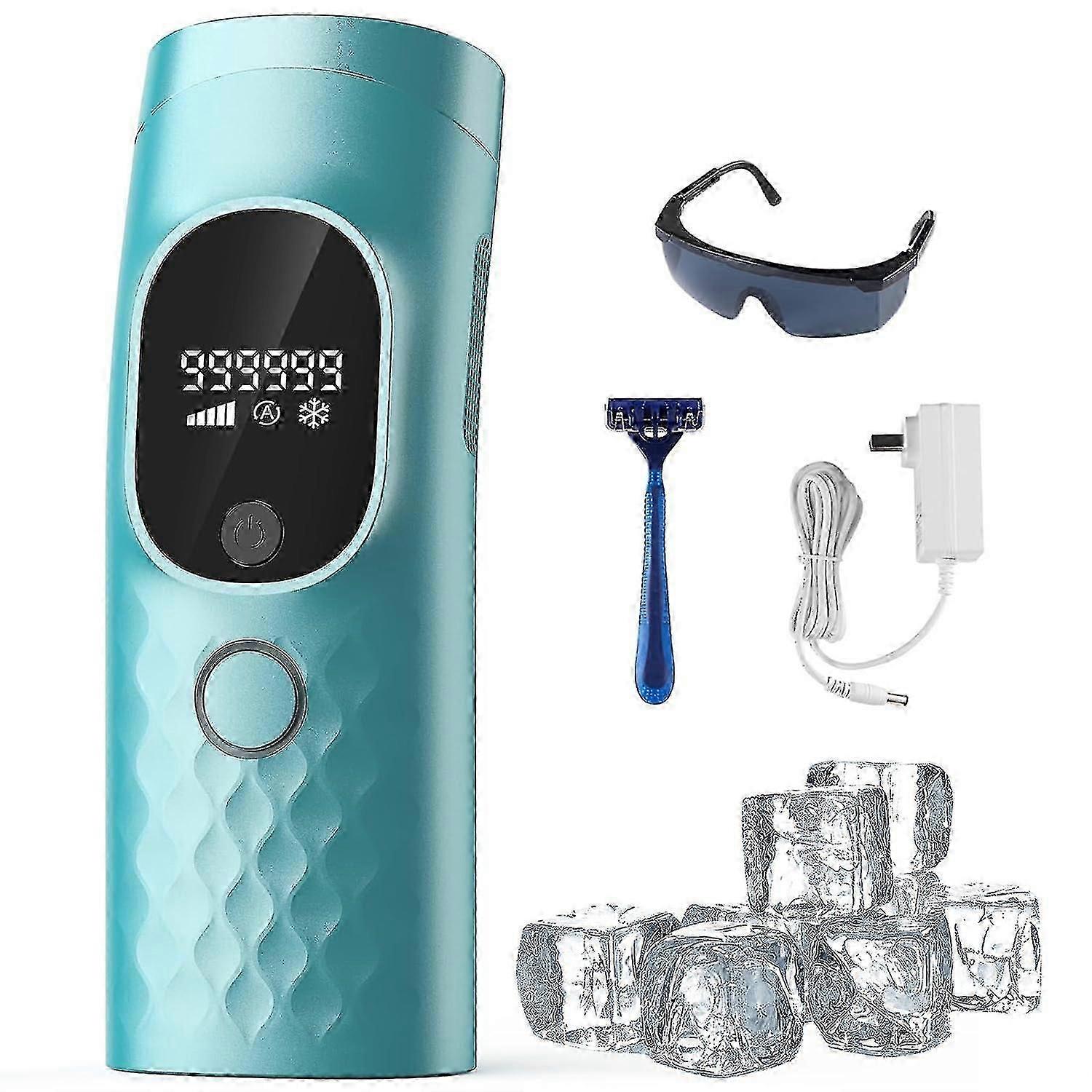 Laser Hair Removal for Women Permanent with Painless Ice Cooling IPL Laser Hair Removal Machine with Shaver, Goggles Permanent Hair Removal Device Fla