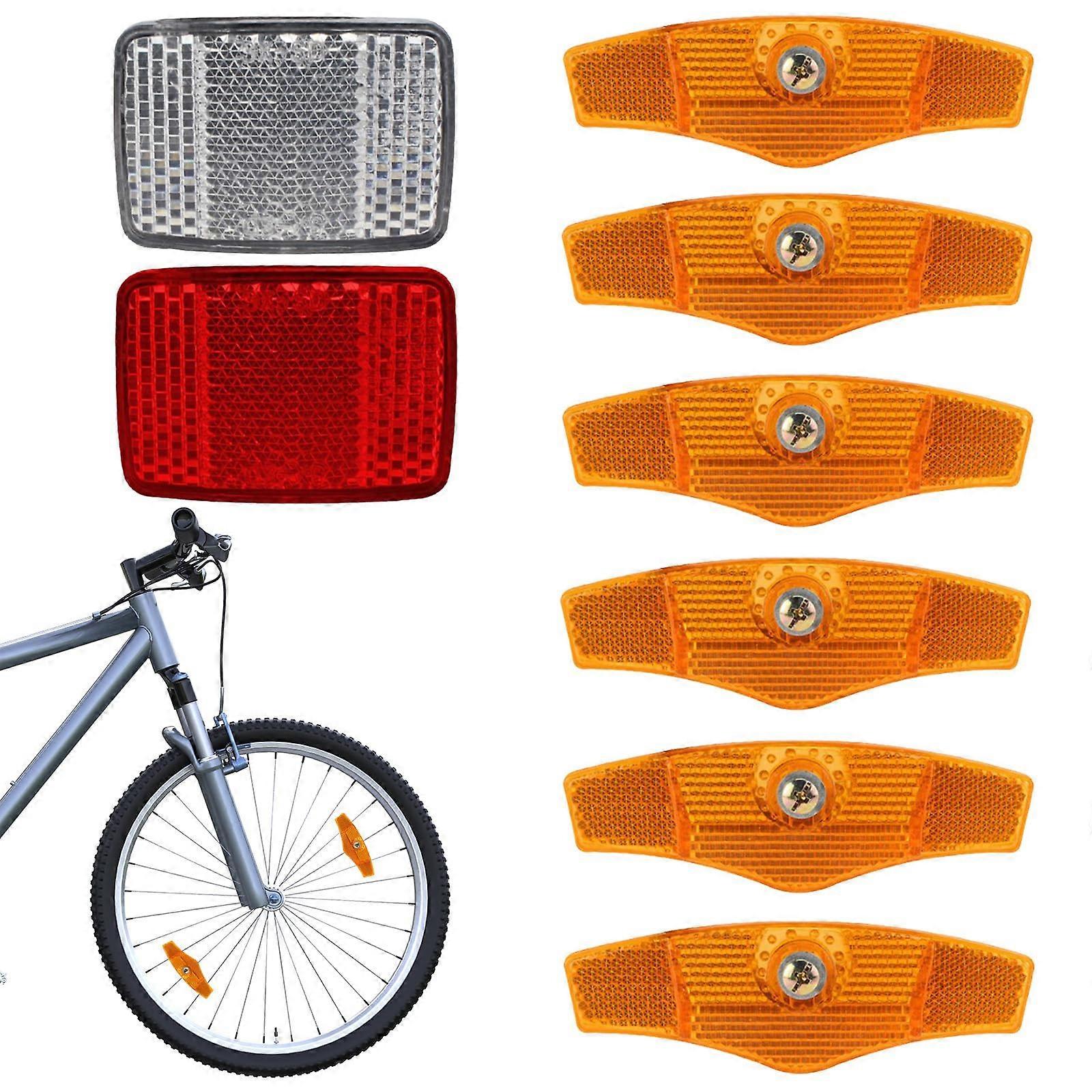 Bicycle Spoke Reflectors Pack of 8, High Visibility Cat Eyes Reflective Set for Night Riding, Suitable for All Bikes