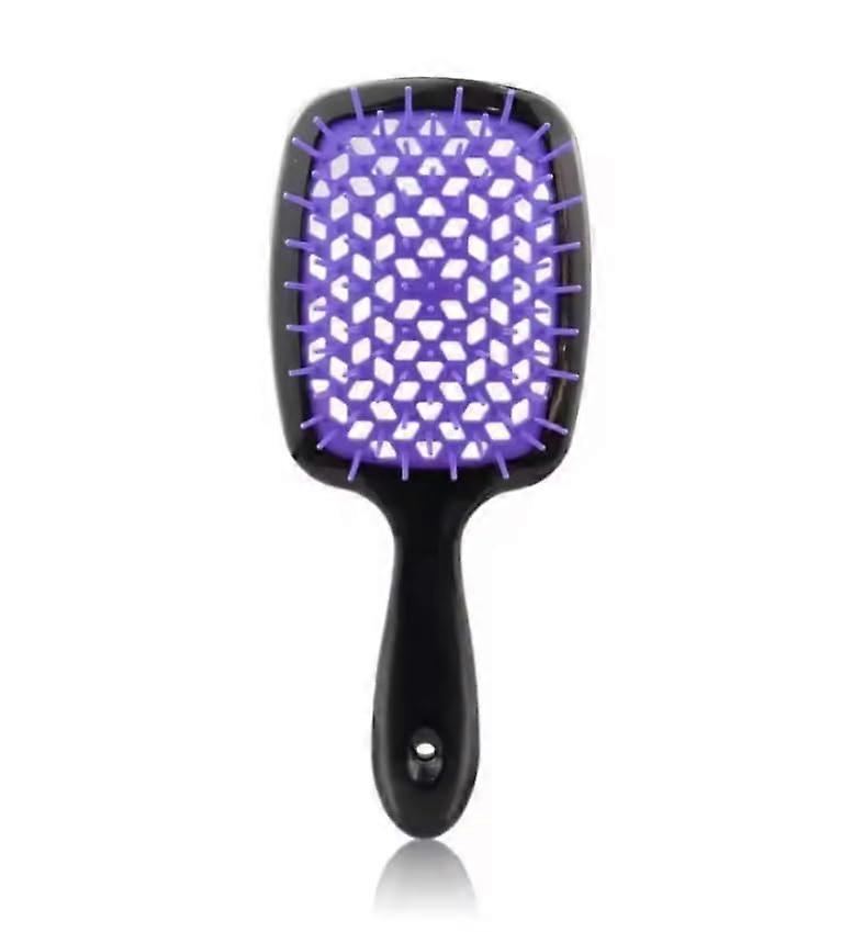 20 8.5 3cm Comb Head Hollow Comb Honeycomb Wet And Dry Comb Fluffy Styling Comb ﻿,Purple,20 8.5 3cm