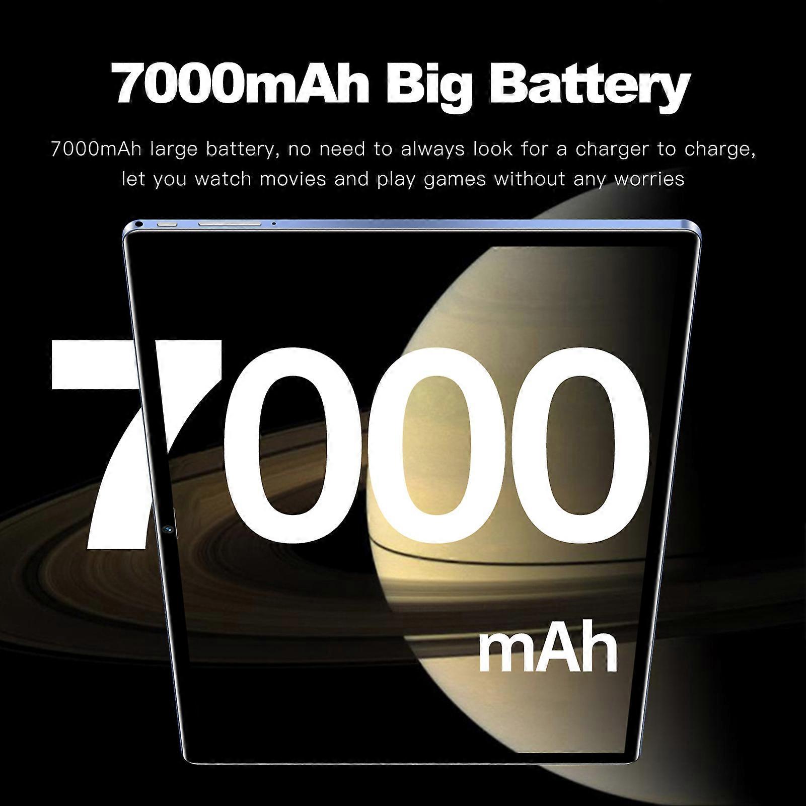 Tablet 8GB+256GB 10.1 inch Screen 5G Calling 10-Core MTK6797 Processor 128GB Expandable Memory Large Storage Capacity High-Clear Large Screen BT5.0 7