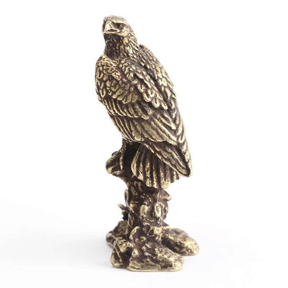 Vintage eagle statue, Mini bird figure, simulated animal statue, miniature eagle sculpture, Desktop eagle statue