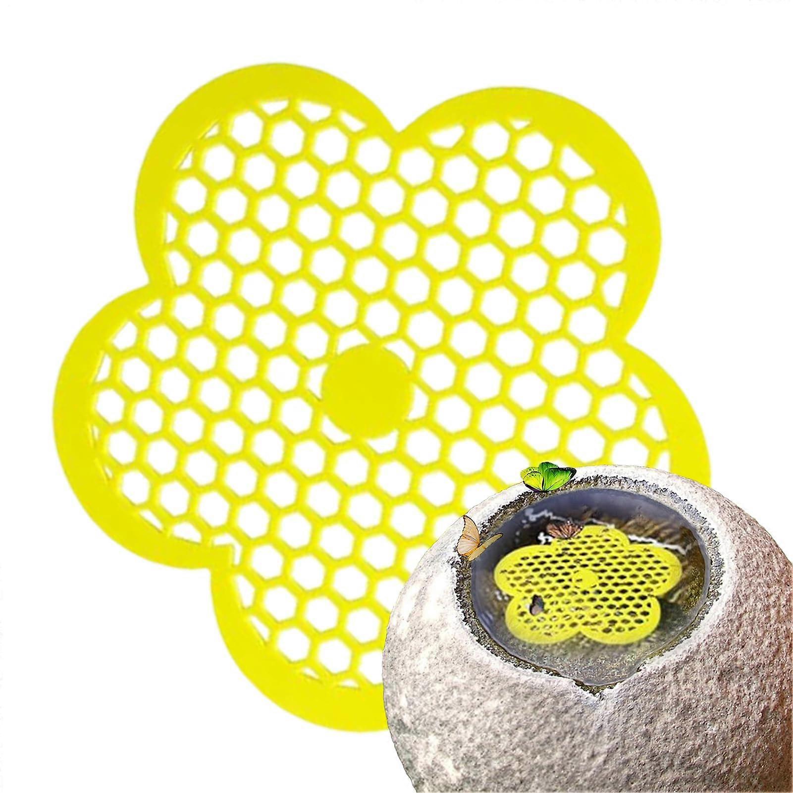 flower shape, butterfly feeder, flowershaped floating island, not easy to break, easy to use, 20 cm for pond, outdoor, courtyard