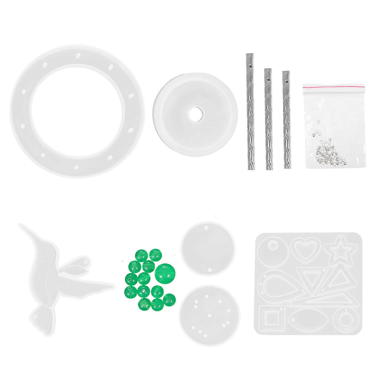 1 Set of Wind Chime Casting Molds Silicone Pendant Mold for Manual Wind Chime Making