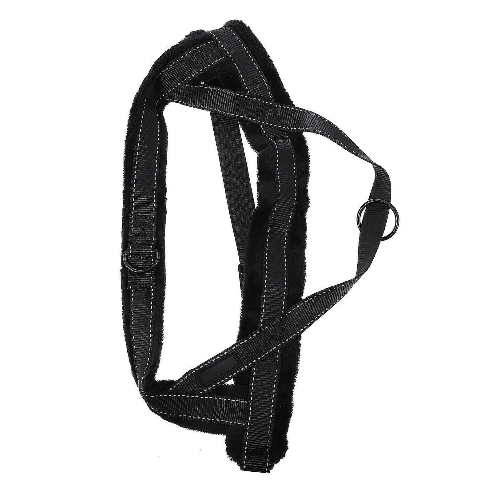 Walking Pet Harnesses Large Dog Harness Comfortable Padding for Running Black XL 1Set