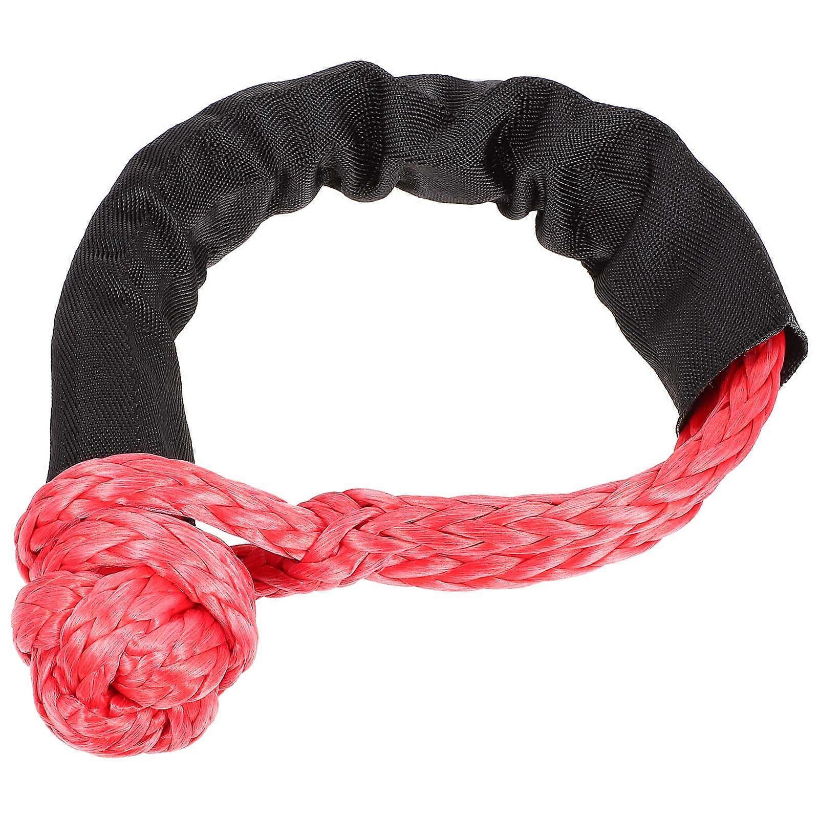 Flexible Nylon Shackle Strong Smooth Nylon Rope Practical Knot Rope for Friends Who Like to Travel 55X6cm Red 1Pack
