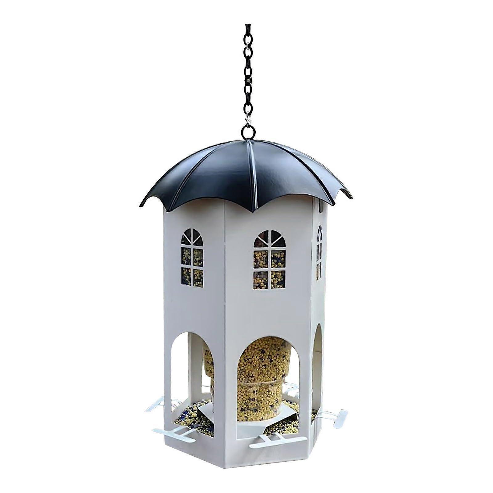 Bird Feeder, Bird Feeder for Outdoor Use, Metal, for Bird Feeding, for Tits, Sparrows and Other Wild Birds, Bird Feeder Window, for Windows