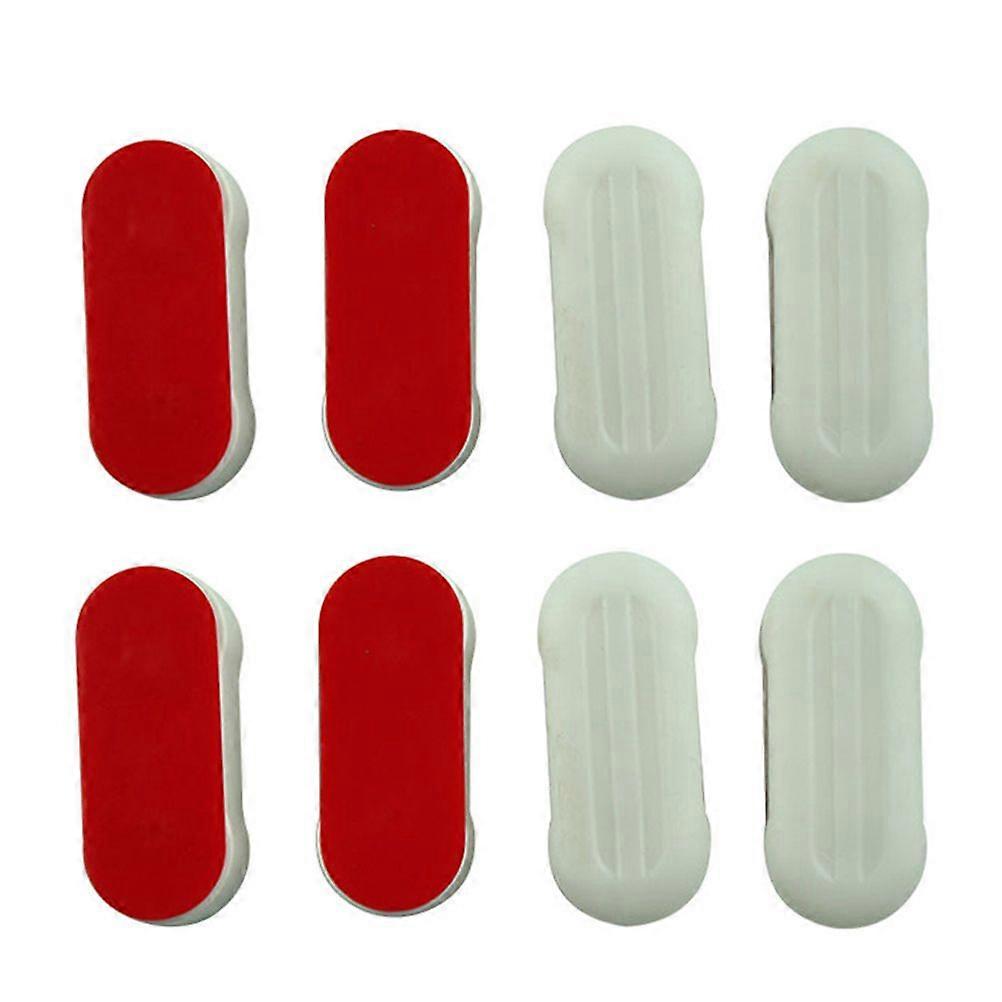 8pcs Pare-chocs de siège de toilette adhésif fort Kit de pare-chocs de siège universel Pare-chocs de remplacement de toilettes domestiques