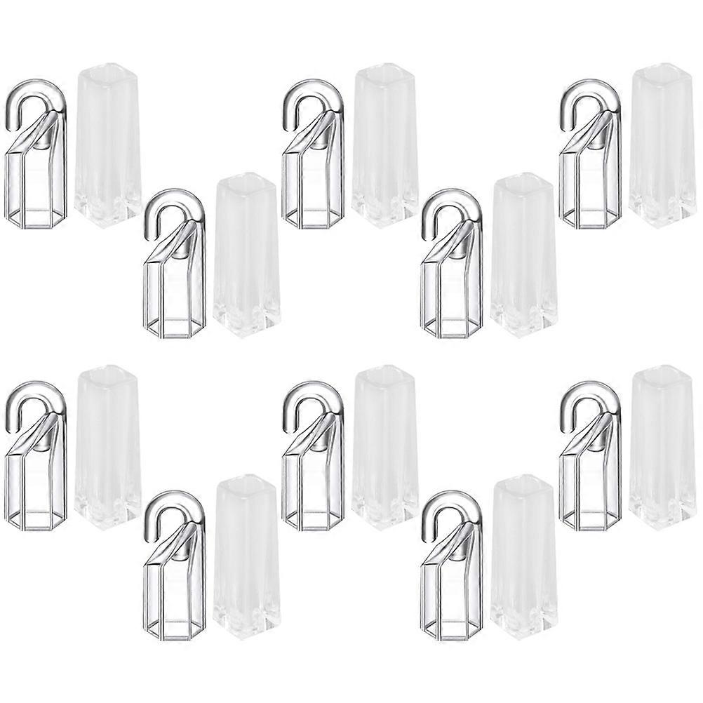 Blind Wand Tip Hook Handle Clear Plastic Blinds Replacement Parts Lightweight Unique Shape Hooks Accessories