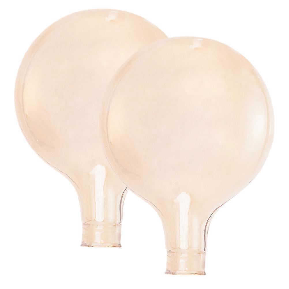 Amber Glass Shade Replacement For Pendant Light Cover 2Pcs