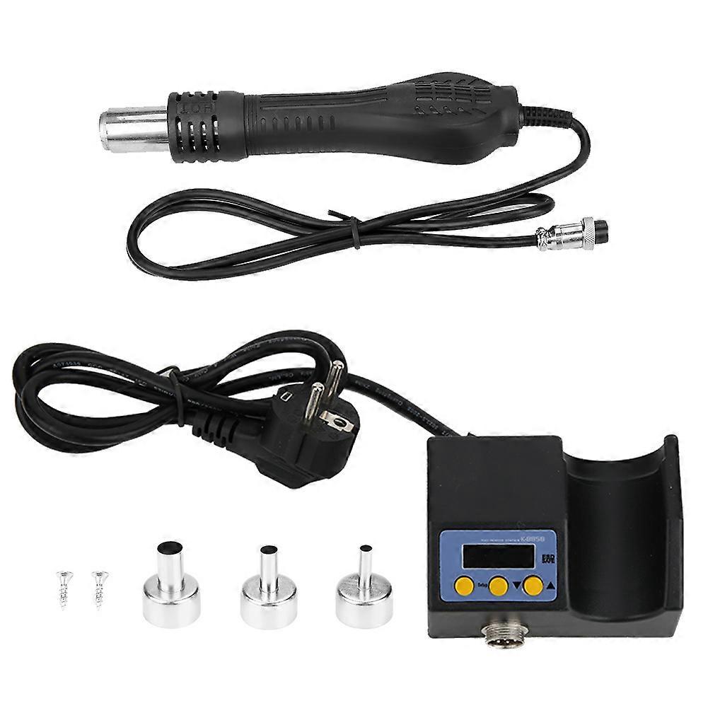 8858D Digital Hot Air Gun - Adjustable Temperature Desoldering Tool for BGA Rework