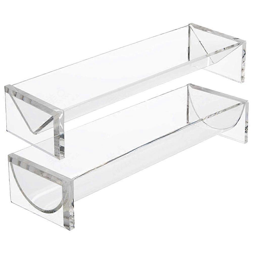Serving Tray For Entertaining Acrylic Serving Tray Christmas Parties Rectangular Dessert Display 2Set