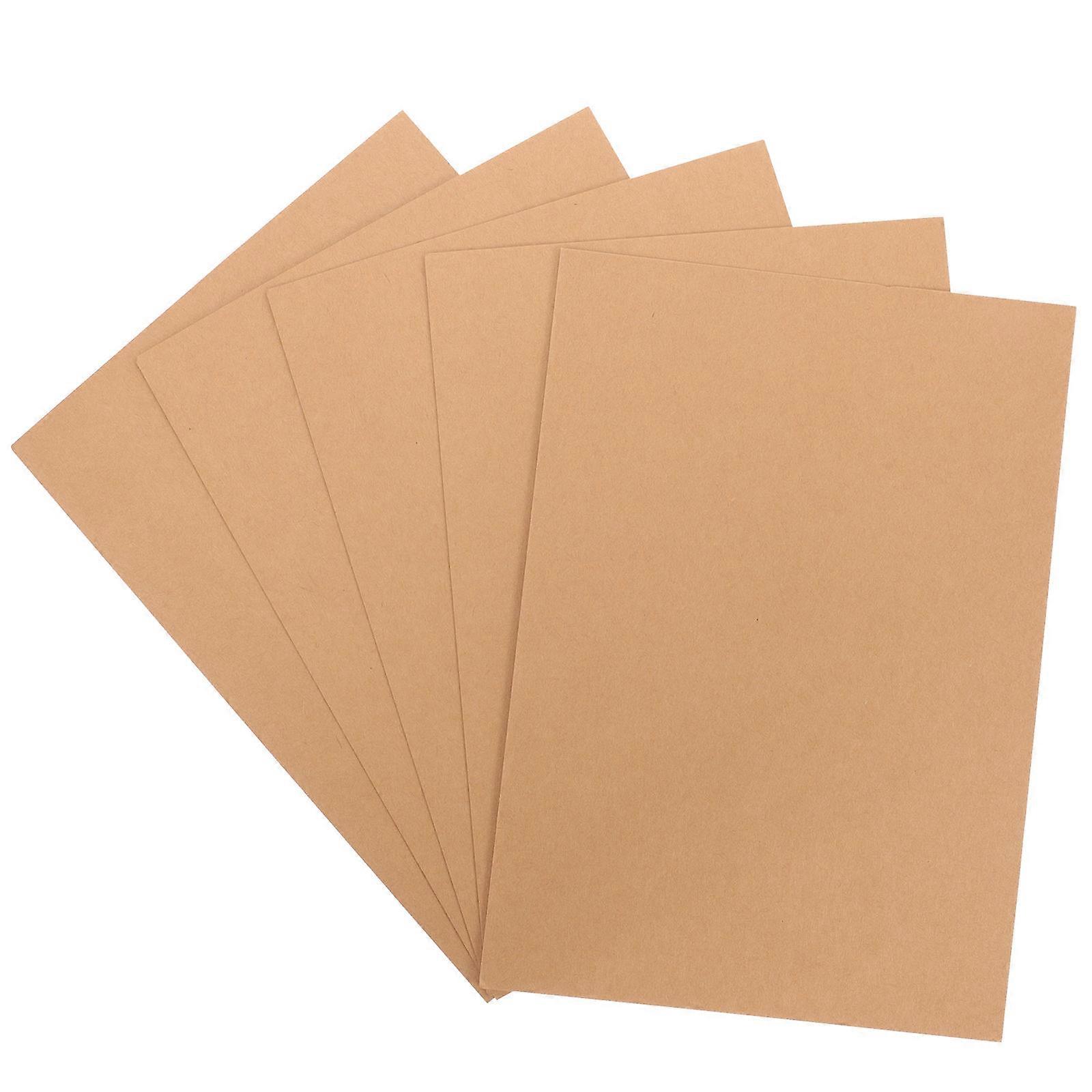 Thick 5 Sheet Painting Cardstock Pack for Oil Painting – Smooth Kraft Paper Suitable for Markers and Colored Pencils
