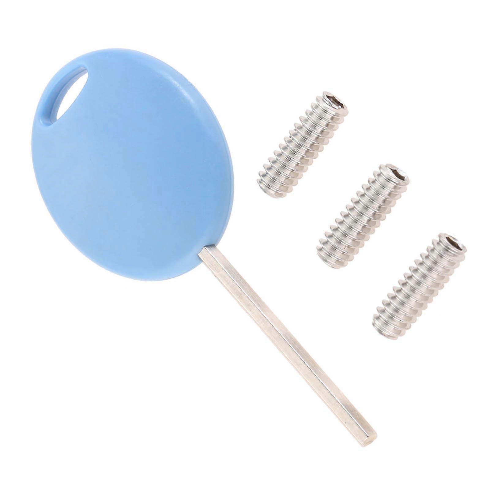 Surfboard Fin Hex Key With Screws For Installation Hexagon Allen Key Surfboard Tool Blue