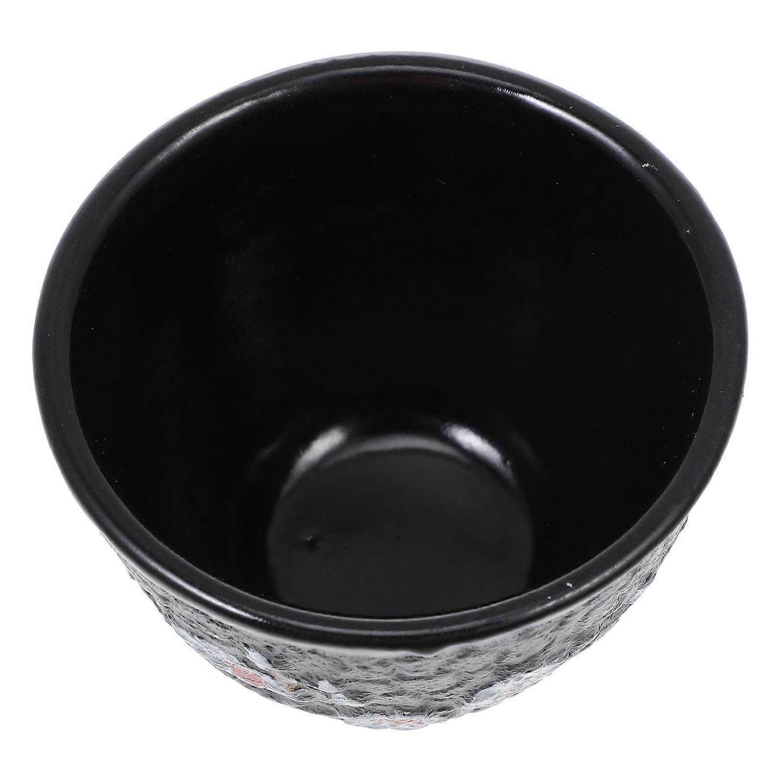 Gongfu Tea Ceremony Accessories Metal Tea Cup Retro Kung Fu Tea Family Dishwasher Safe Square Shape 6.5X6.5X5CM 1Pack