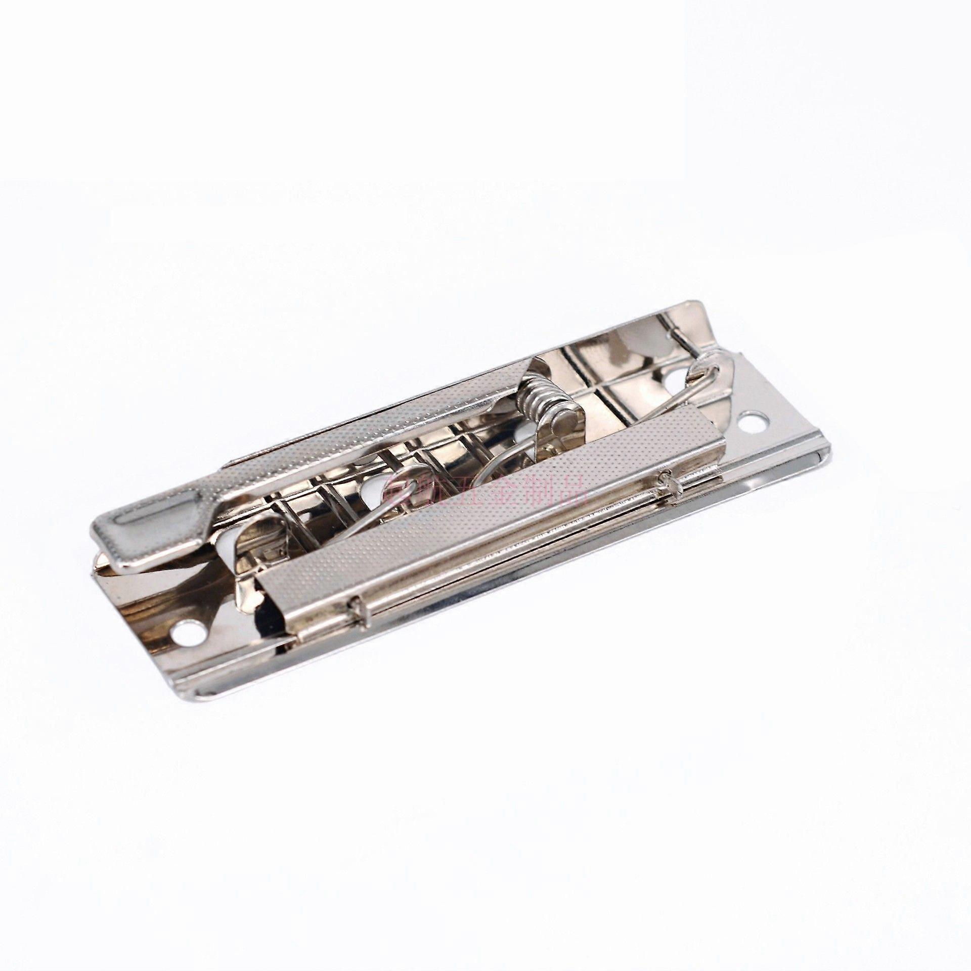 10pcs Silver High-Grip Lever File Clips Heavy-Duty Metal Document Clamp with Adjustable Grip Spring-Loaded Clipboard Foldback Clips for Office School