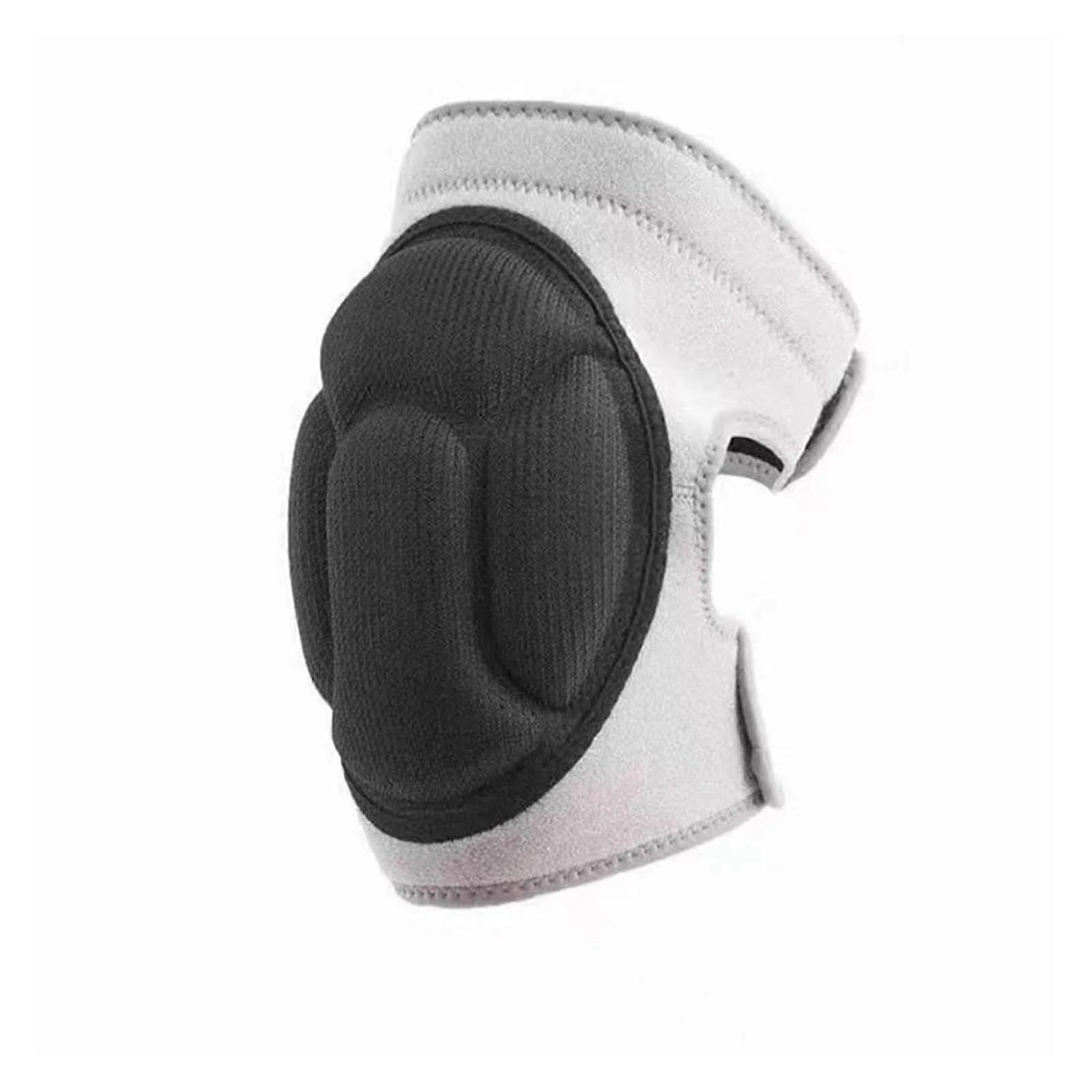 Knee Pads Sponge Thickened Non-Slip Knee Protector For Dance Skiing Riding Gray Size S 1 Piece