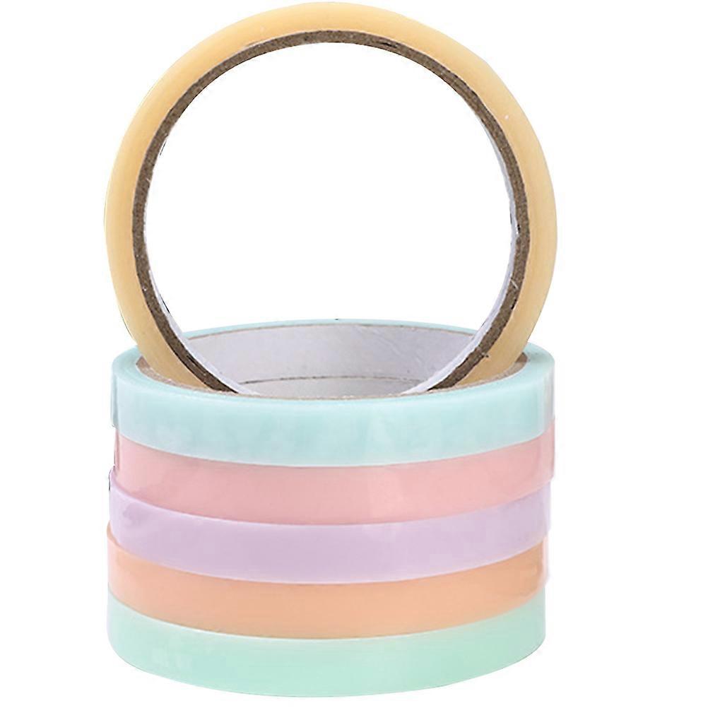 Funny Sticky Tape Colored Rolls Tapes 3000.00X1.20X0.01cm Mental 6 Rolls