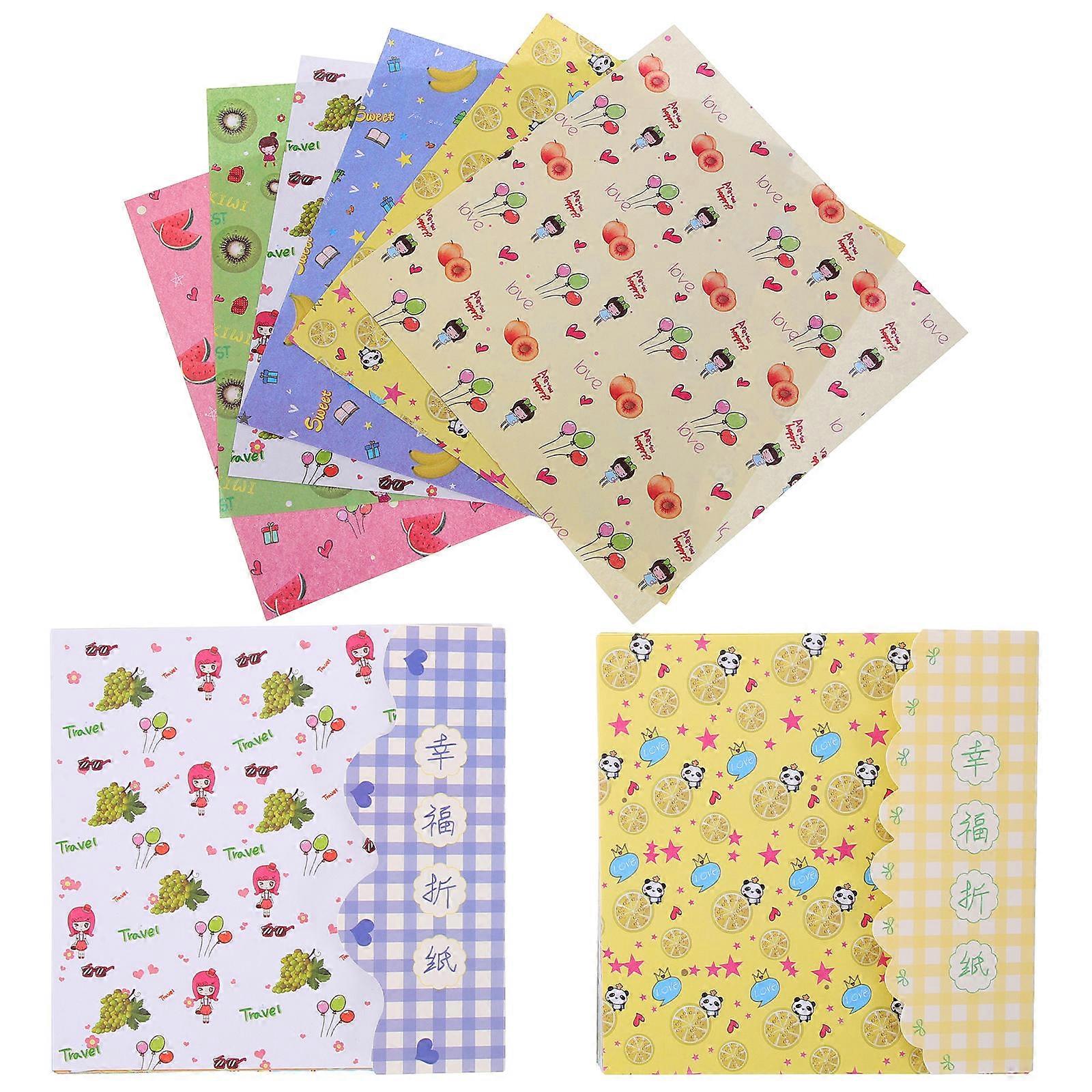 Decorative Craft Paper Origami Paper Holiday Decoration Mixed Color 15.00X15.00X0.01CM 96Pcs