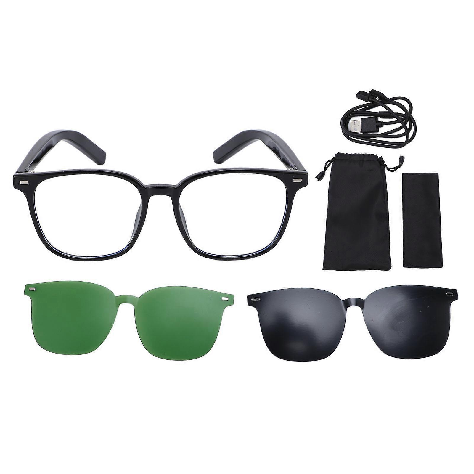 AI Translation Glasses with Bluetooth - 118 Languages, Real-Time Smart Magnetic Lens