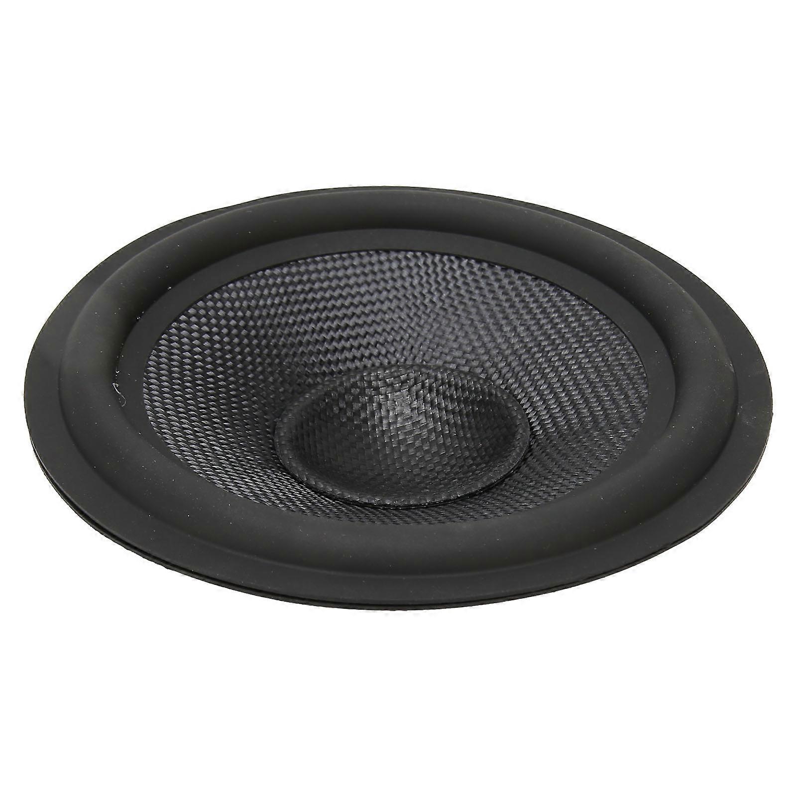 Speaker Cone Drum Paper 1 Inch Inner Diameter Rubber Surround Subwoofer Speaker Drum Paper Black 