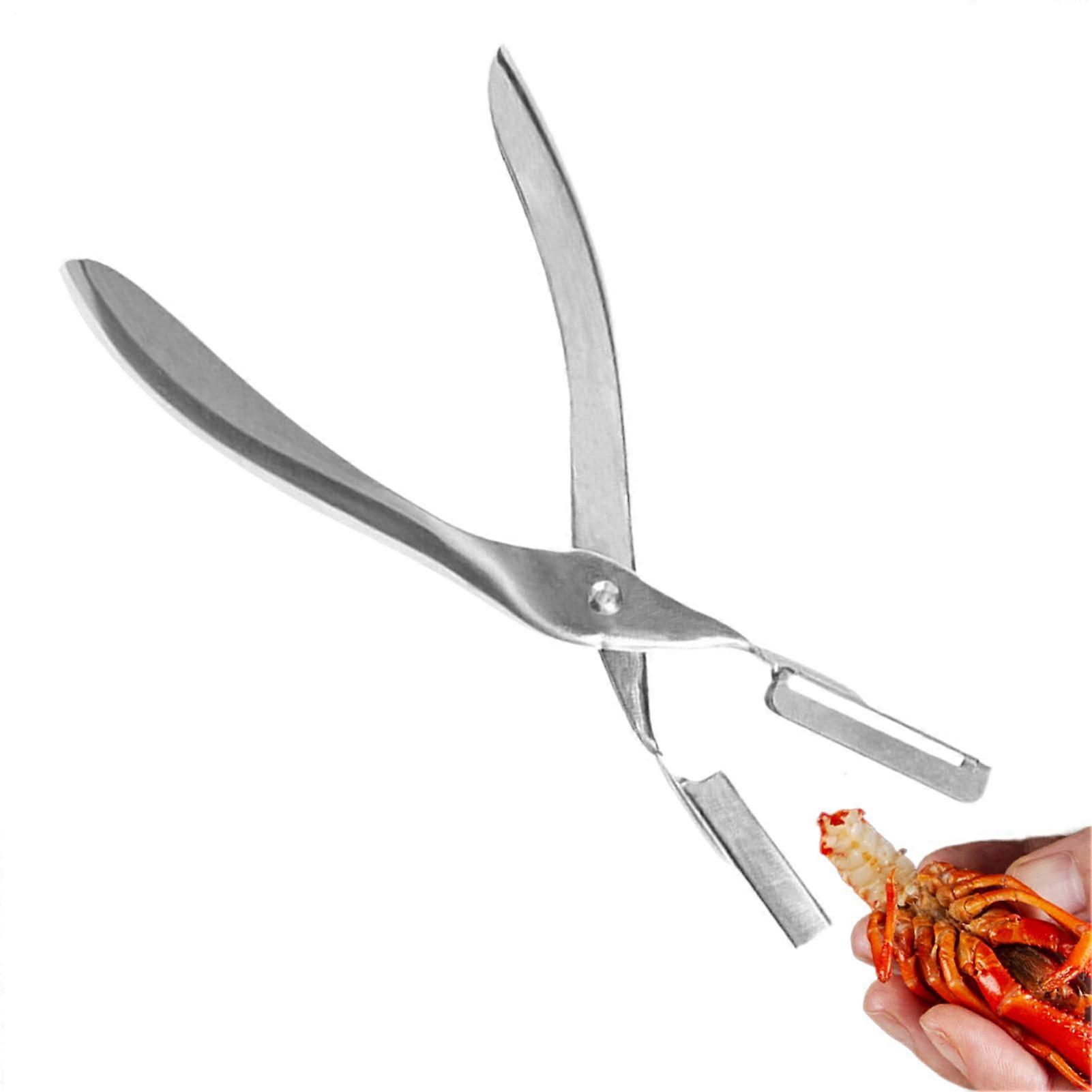 Seafood Peeler | Ergonomic Stainless Steel Shellfish Devainer Tool for Easy Shrimp and Seafood Extraction