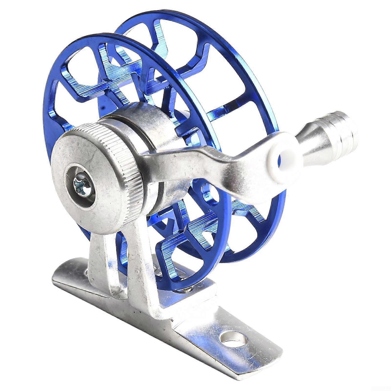 Aluminum Alloy Fishing Reel, Lightweight 50mm Size, 50g, Smooth Blue Ceramic Line Guide
