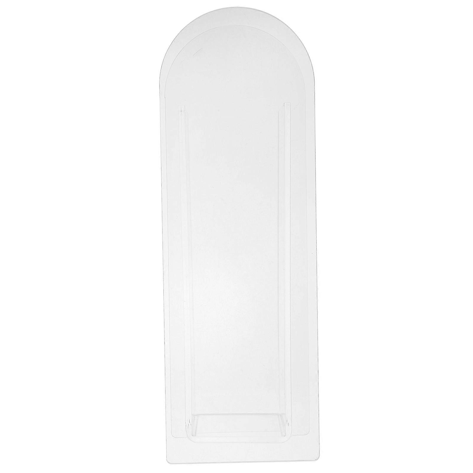 Vaso per uso domestico Contenitore di fiori in acrilico Decorazione per ufficio dal design semplice moderno Trasparente 22.00X8.00X6.00CM 1Pack