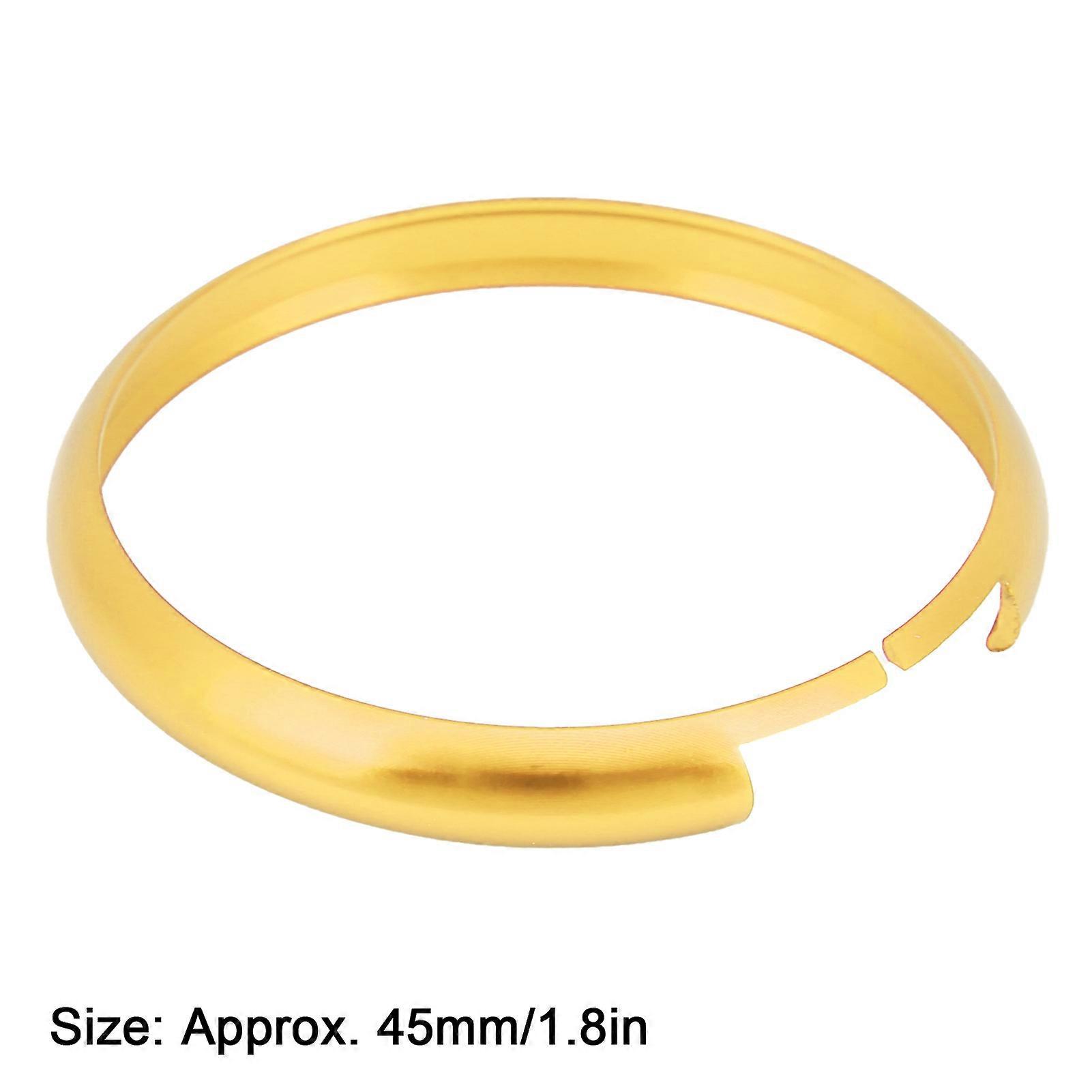 Garniture d’anneau de porte-clés à distance en alliage d’aluminium de remplacement pour MINI R55 R56 R57 R58 R59 R60Gold