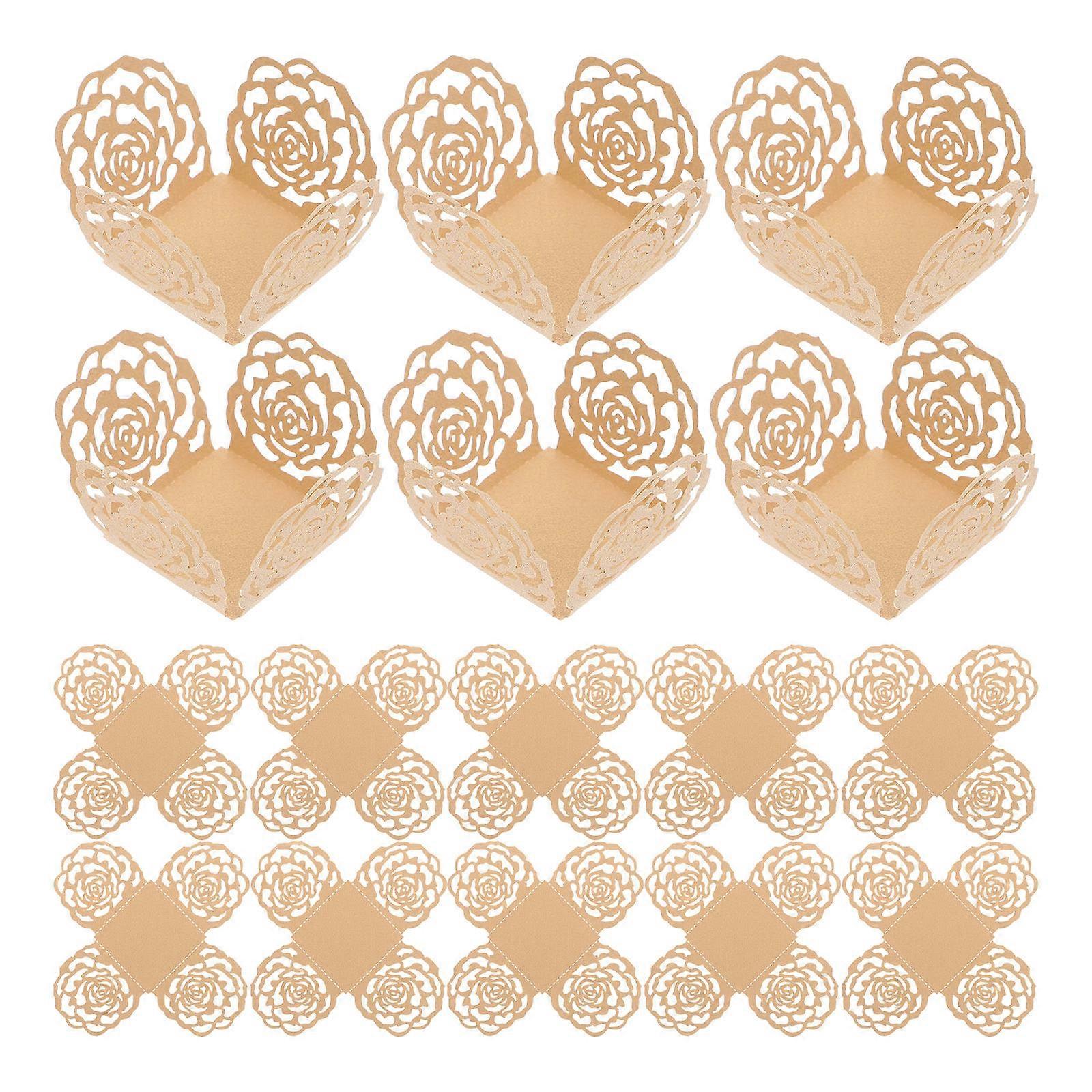 Party Chocolate Tray Bachelorette Parties Hosts Golden 3.5X3.5X3.5CM 50Pcs