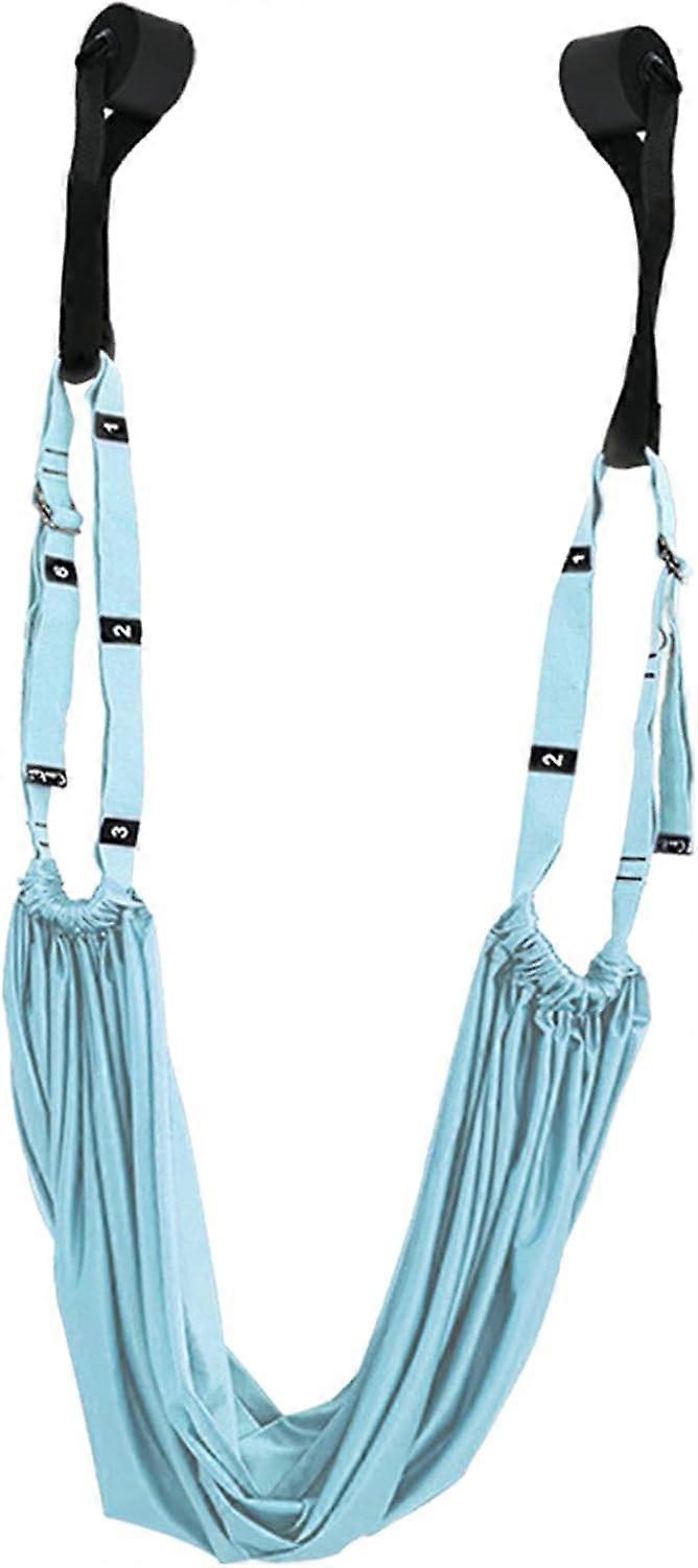 ZENGO Adjustable Height Leg Stretcher Waist Back Stretch Band Aerial Yoga, Anti gravity Inversion Exercises Door Flexibility Tensile Trainer(Blue)