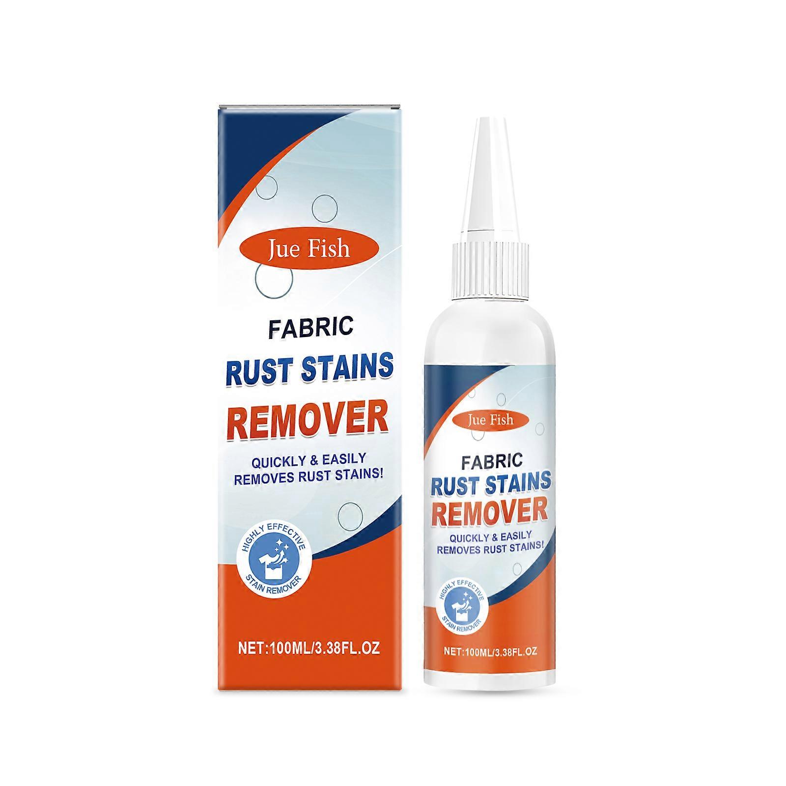 Powerful Fabric Rust Remover with Citric Acid & Sodium Gluconate - Gentle, Fast-Acting Stain & Rust Removal for All Fabrics - 100ml