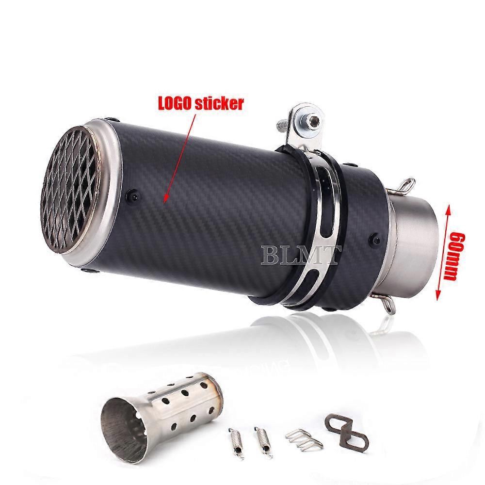 Carbon Fiber Universal Exhaust Muffler, 51mm 60mm, with DB Killer, for z900 R3 R25 MT07 MT09 R1