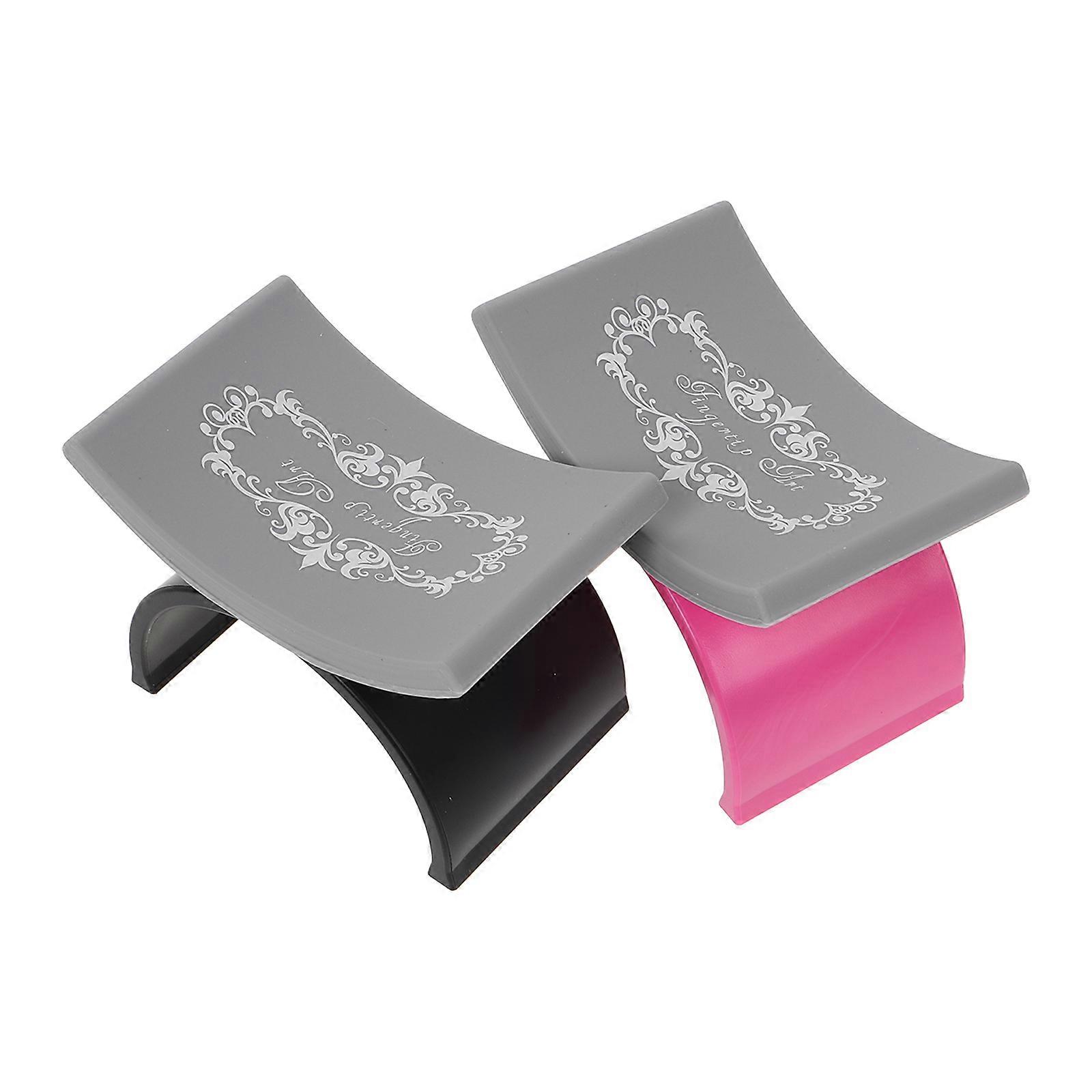 U Shaped Silicone Nail Art Arm Rest, Washable Manicure Pillow for Wrist Support, Lightweight Portable Hand Cushion for Nail Technicians