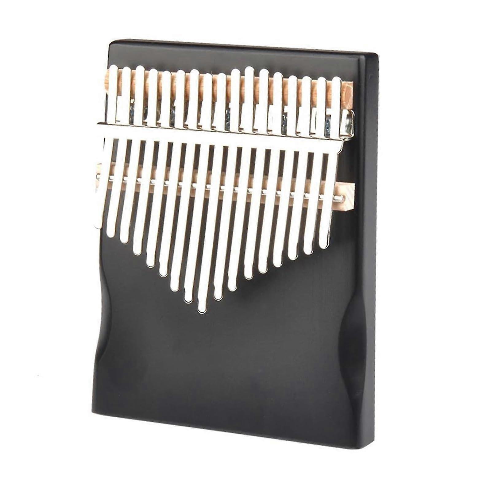 Kalimba 17-Key Pine Wood Thumb Piano With Tuning Hammer And Note Stickers For Beginners Style 1