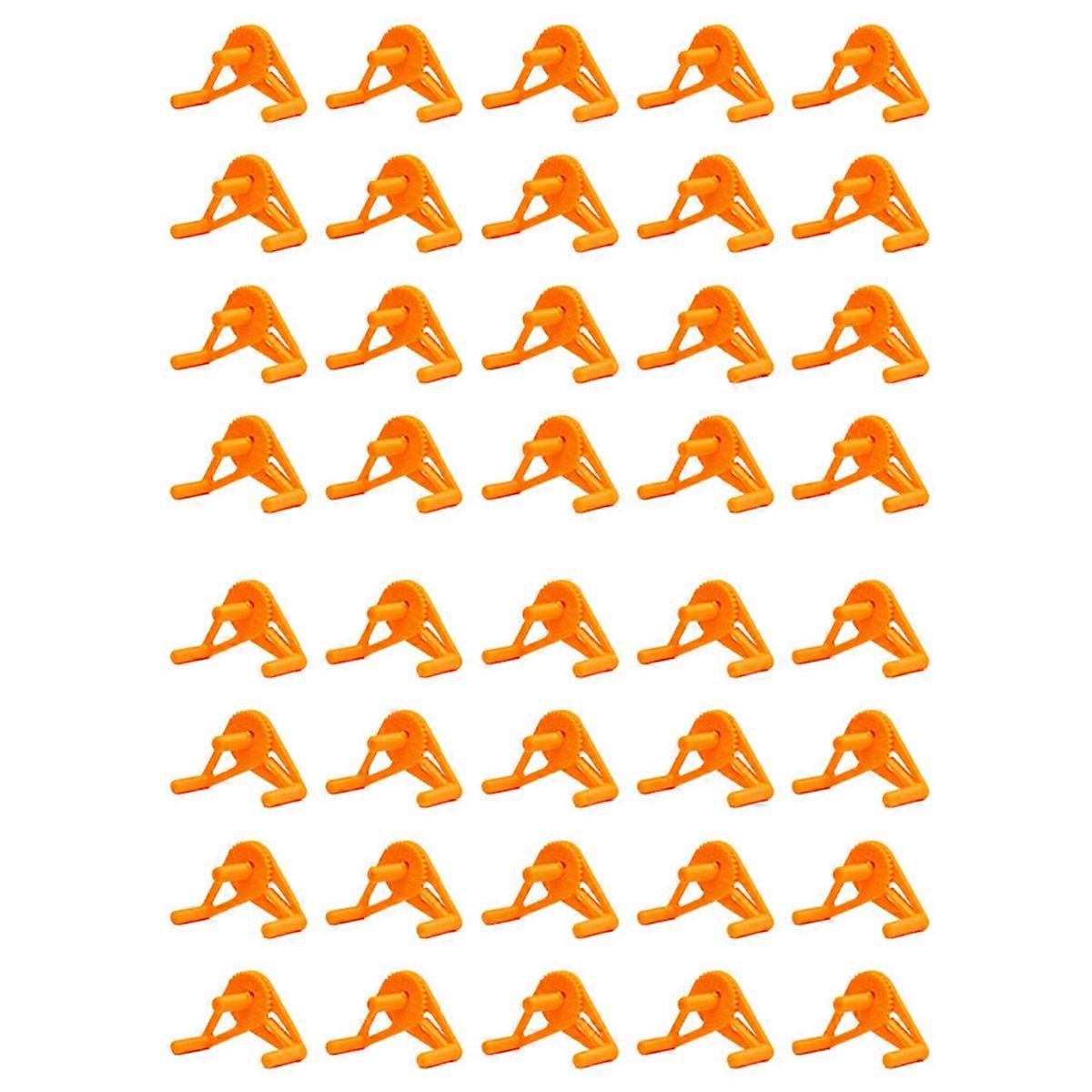 20Pack Plant Clips -Adjustable Low Stress Plant Support Clips orange