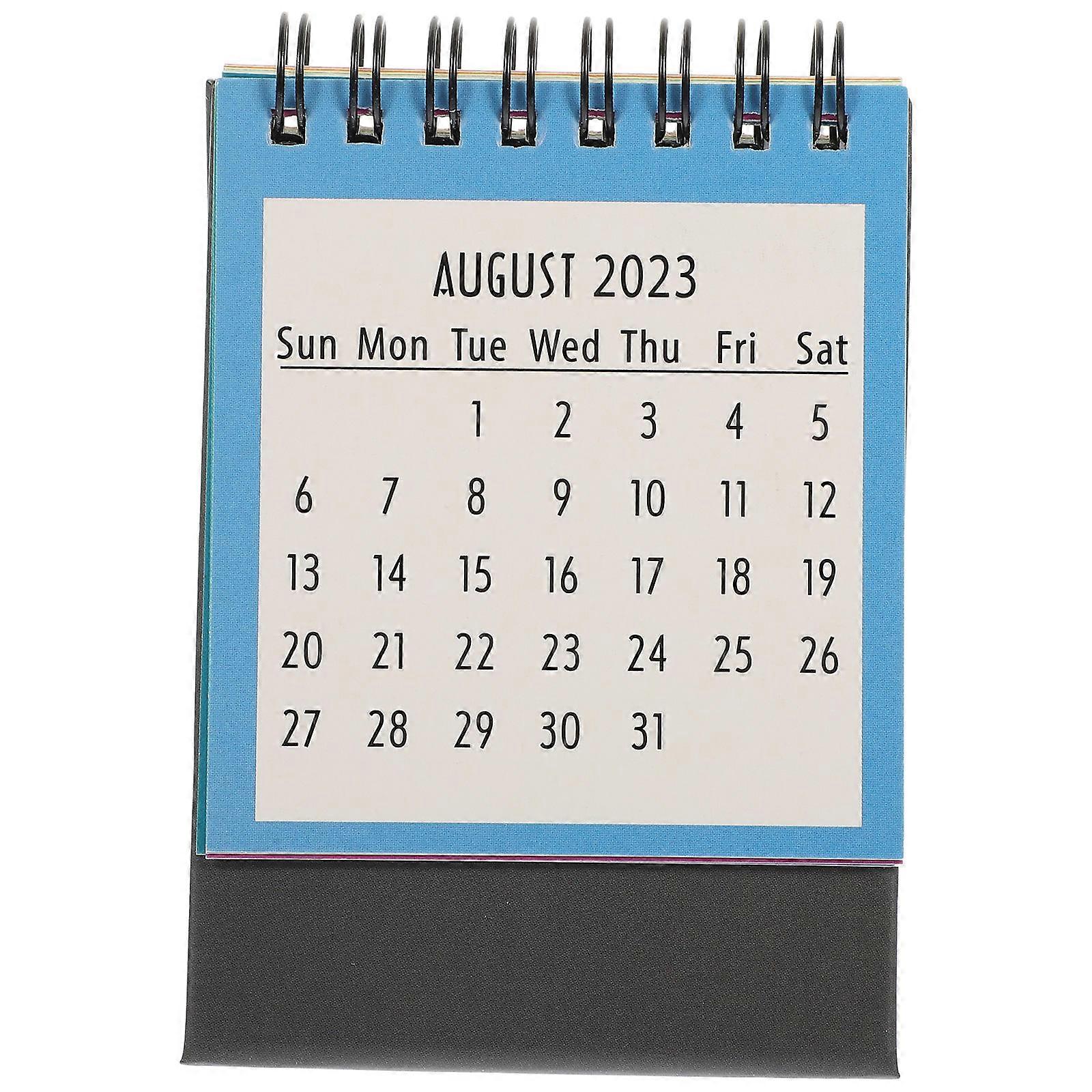 Office Small Calendar Colleagues Grey 8.5X7.6X6CM Time Management 1Pack