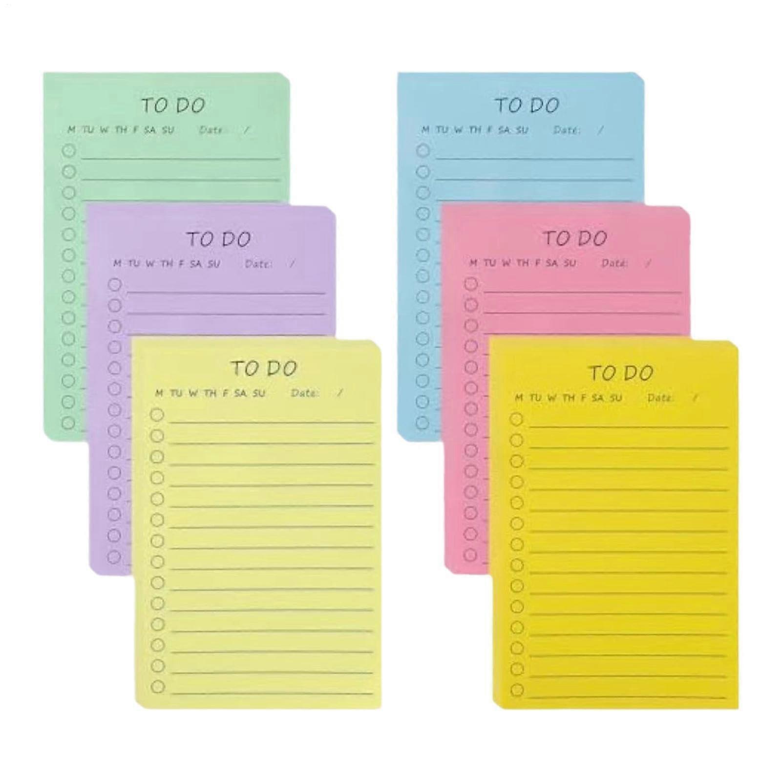 English Sticky Notes Lined To-Do List Notepads Smooth Writing Planner For School Office Home Study Room